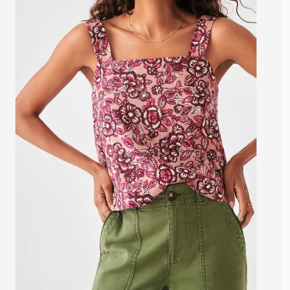 Faherty Pacifica linen tank